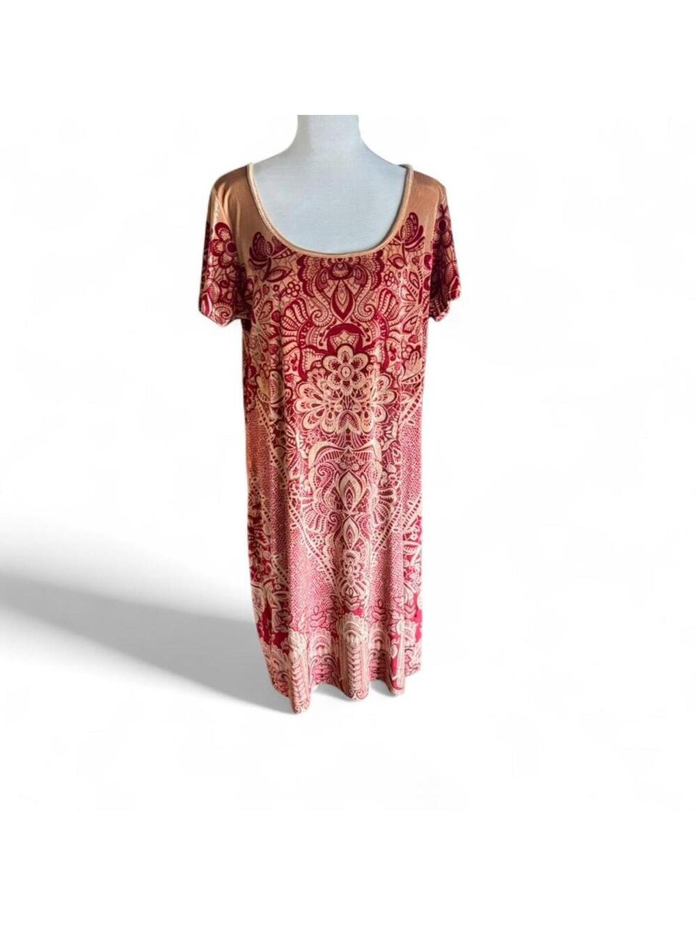 Holly Hock by Lucky Brand velveteen dress with a boho vibe Size XL NWT #festival